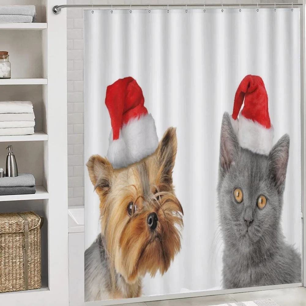 Cat Dog Xmas Hats — Detail 4