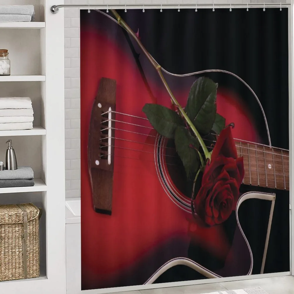 Guitar with Love Rose — Detail 4