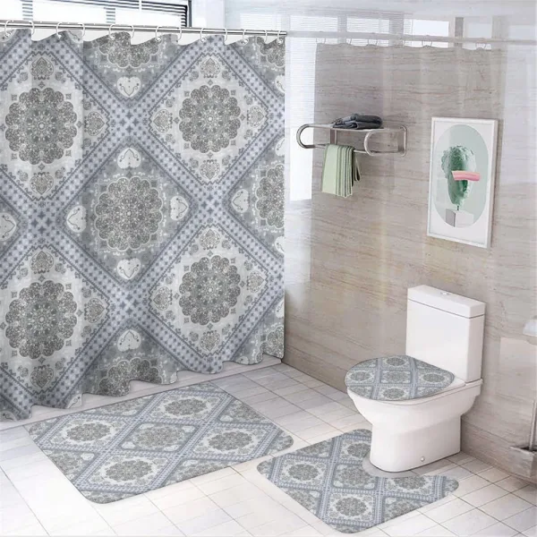 Persian Swirl on a shower curtain