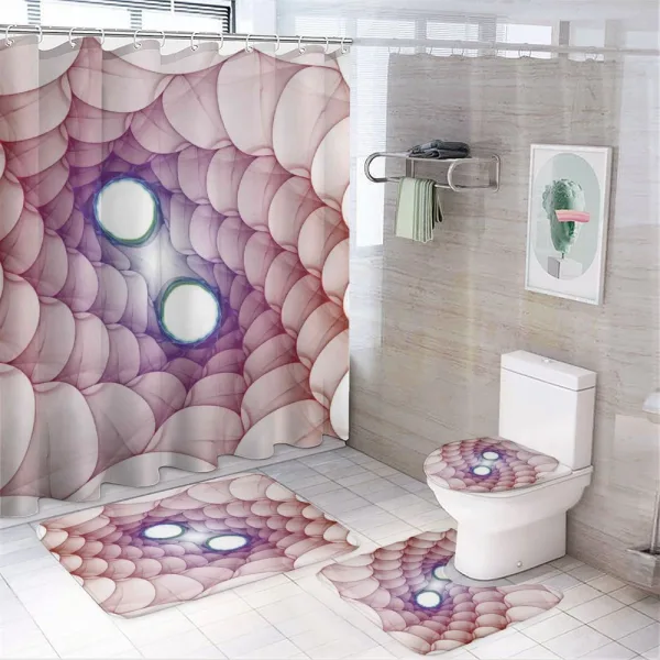 Psychedelic Abstract on a shower curtain