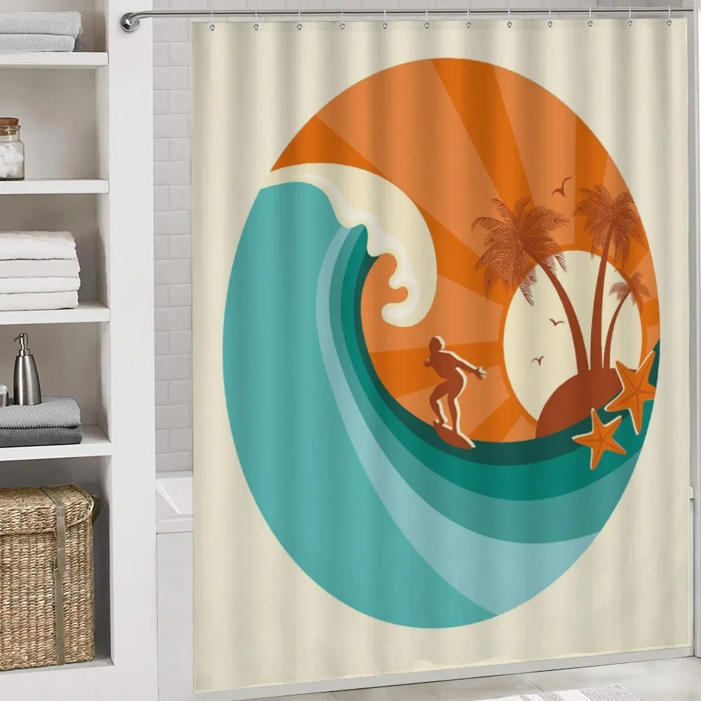 Retro Man Surfing — Detail 4