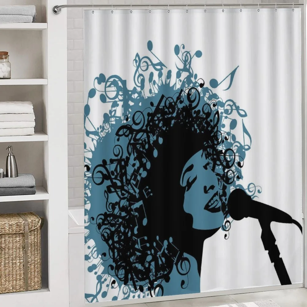 Singer Afro Music Note Hair — Detail 4