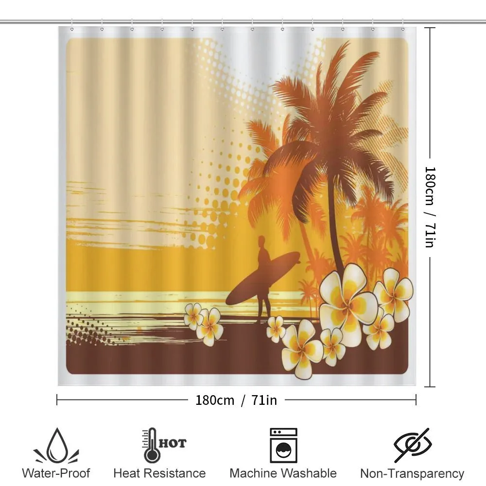 Surfer Tropical Landscape — Detail 2