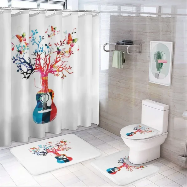 Tree Butterflies on a shower curtain