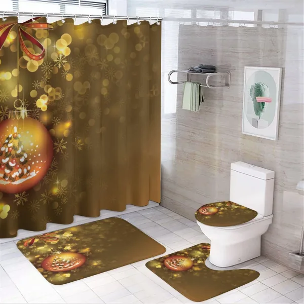 Vivid New Year on a shower curtain