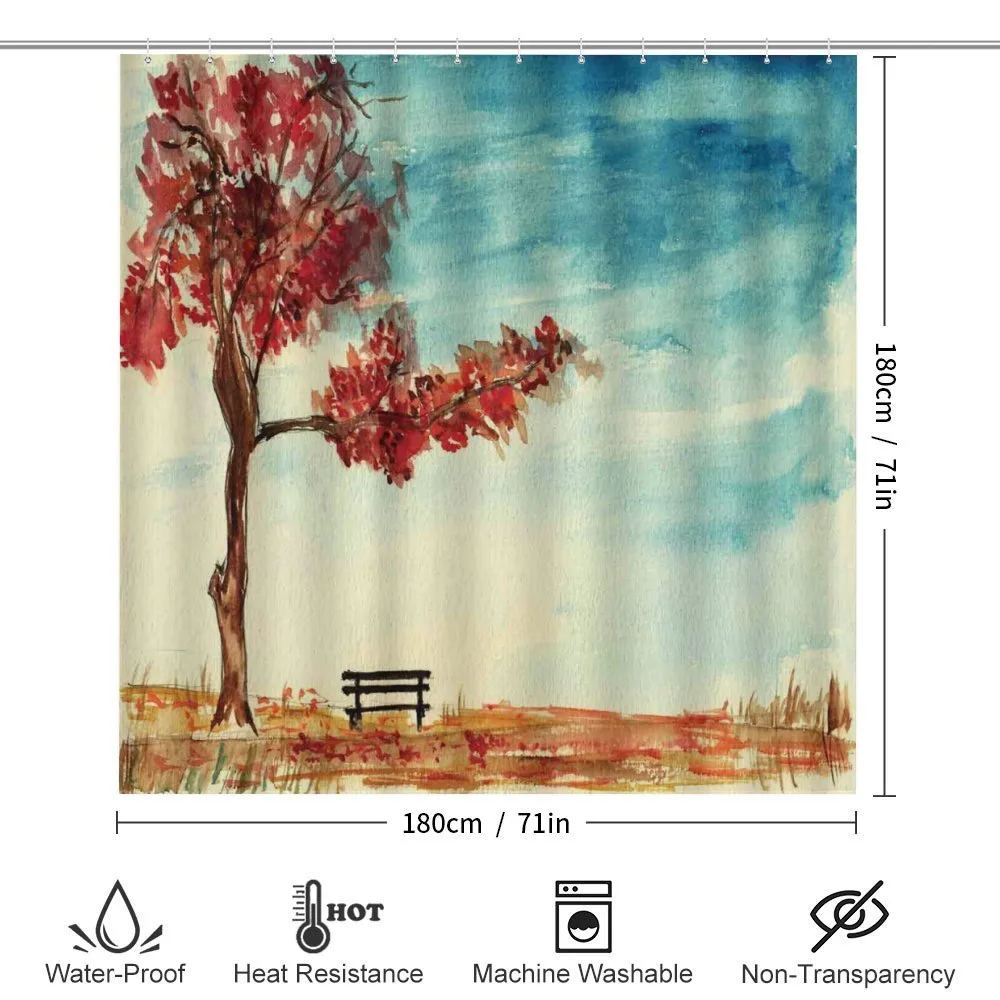 Watercolor Artwork Bench — Detail 2
