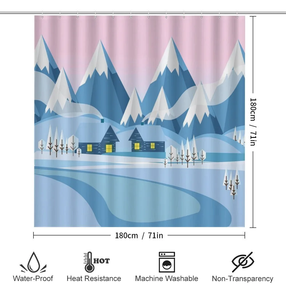 Winter Landscape Cottages — Detail 2