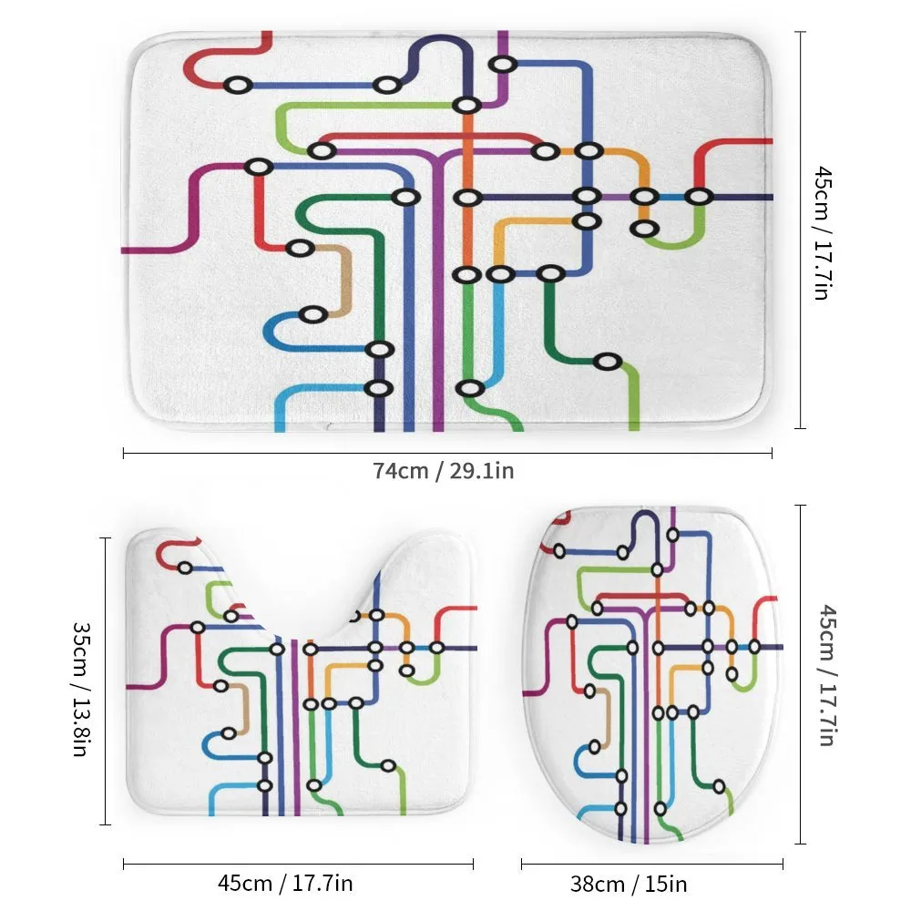 Abstract Colorful Subway — Detail 1