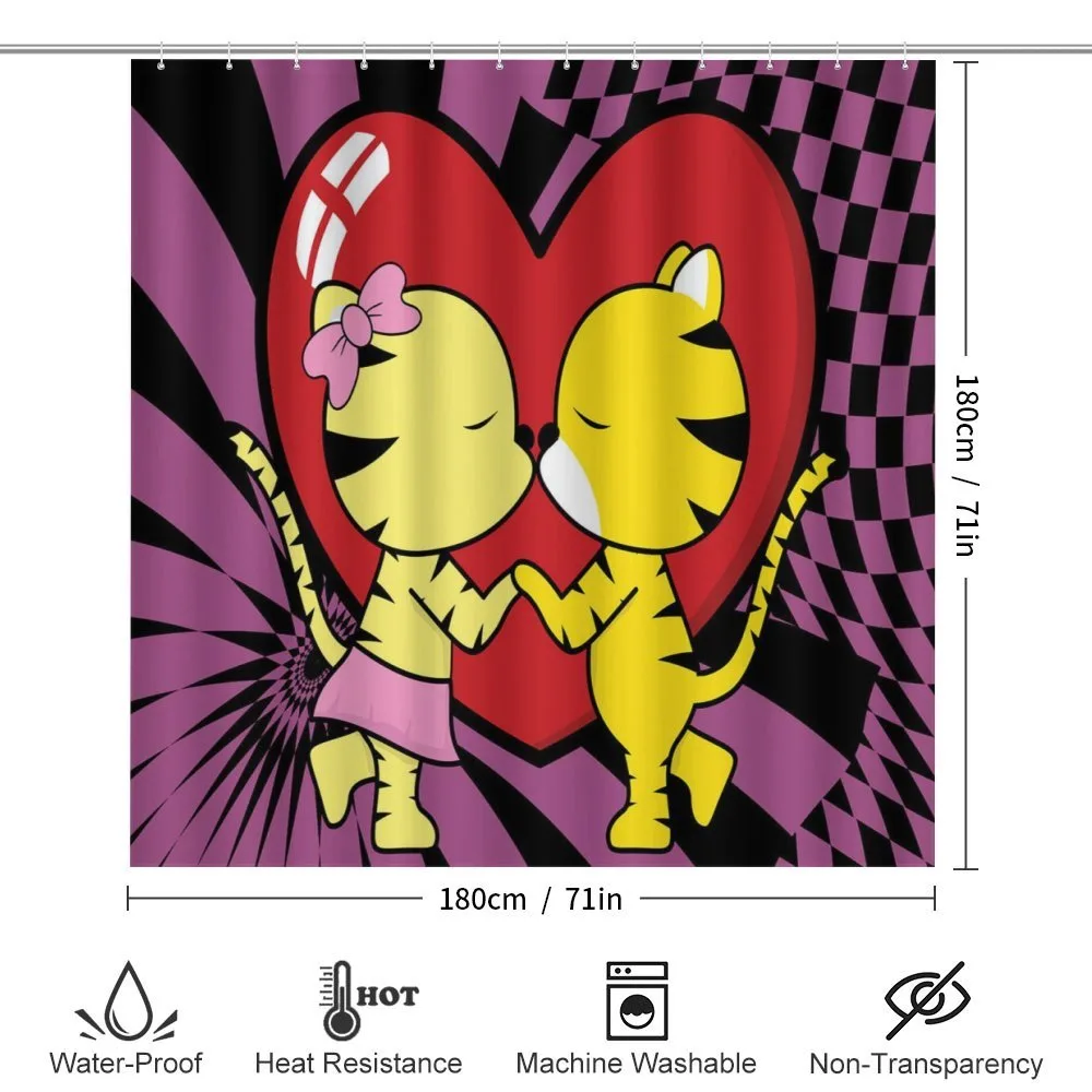 Cartoon Tigers Heart — Detail 2