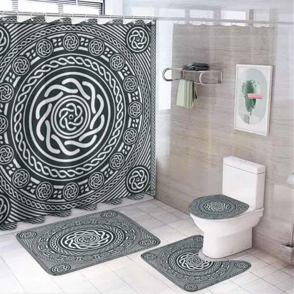 Celtic Mandala on a shower curtain