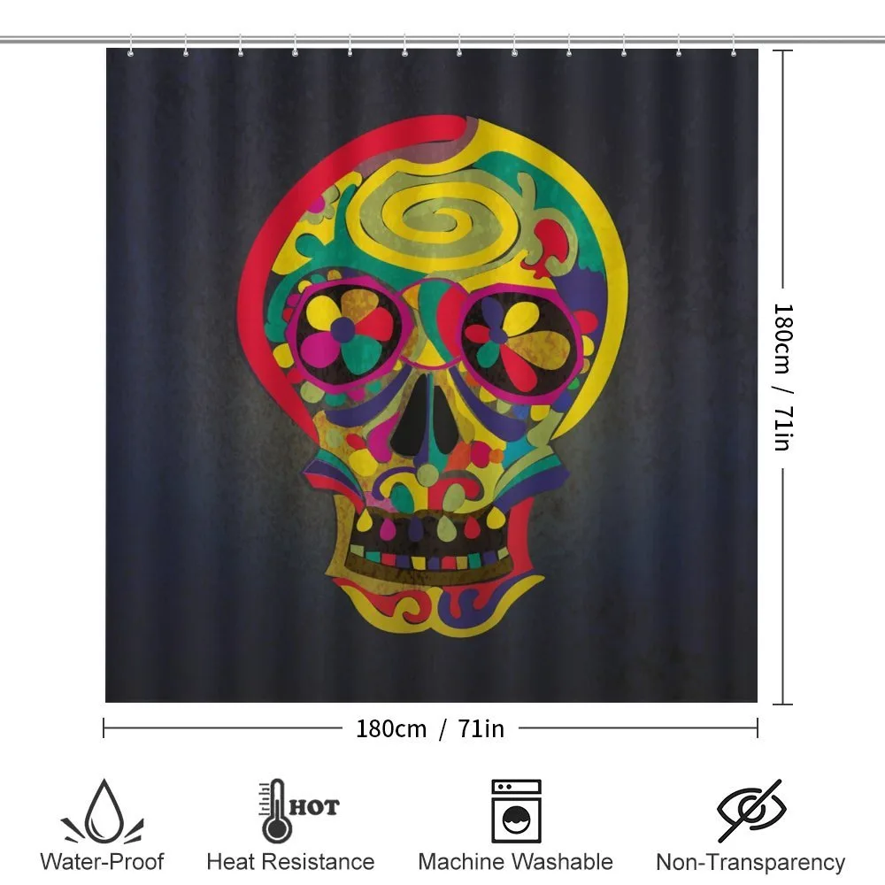 Colorful Skull — Detail 2