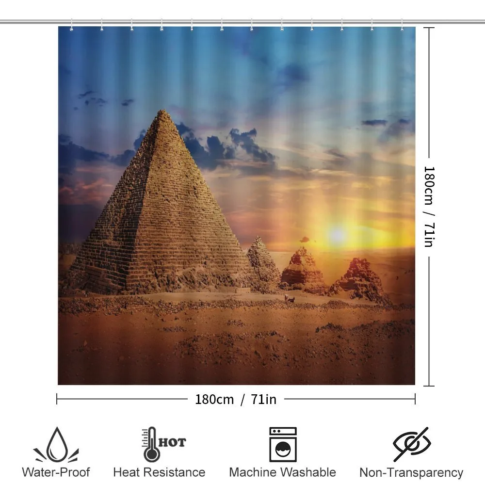 Desert and Pyramids Dusk — Detail 2