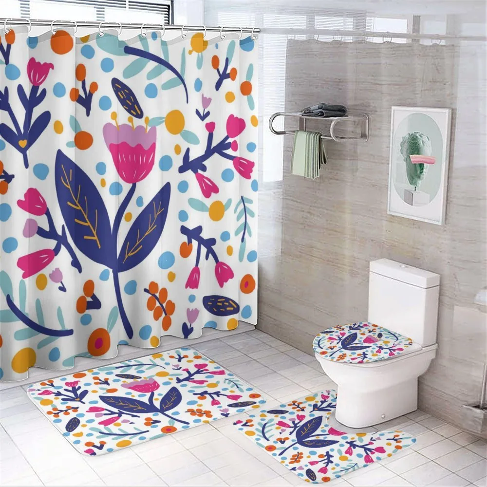 Doodle Style Flowers Blots — Your design