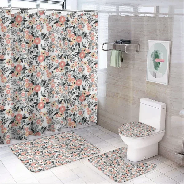 Flowering Field on a shower curtain