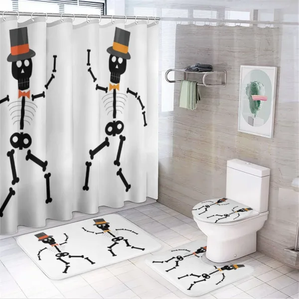 Halloween Fun Hat on a shower curtain