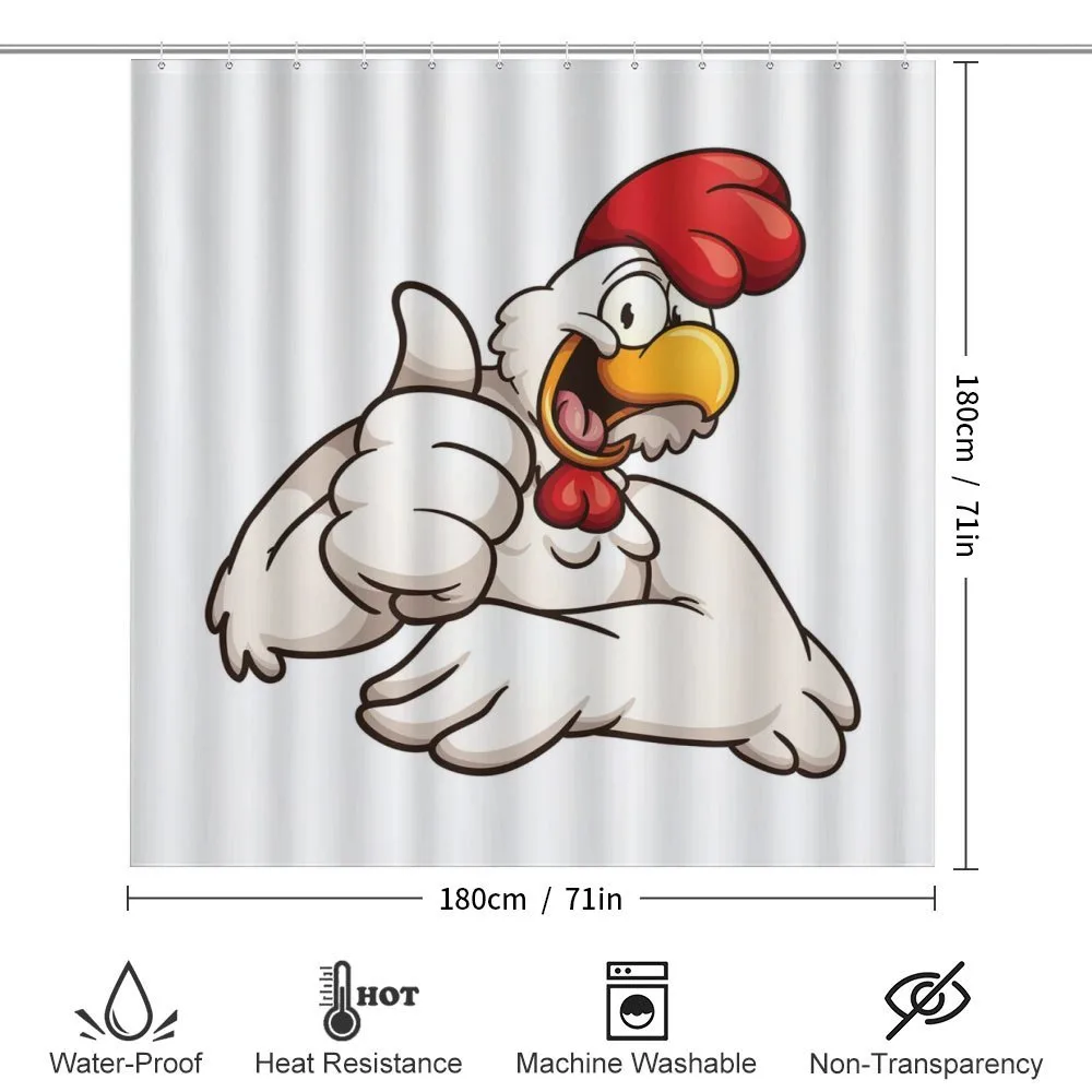 Joyous Cartoon Style Chicken — Detail 2
