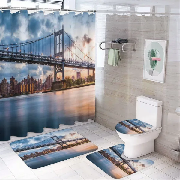 Kennedy Triboro on a shower curtain