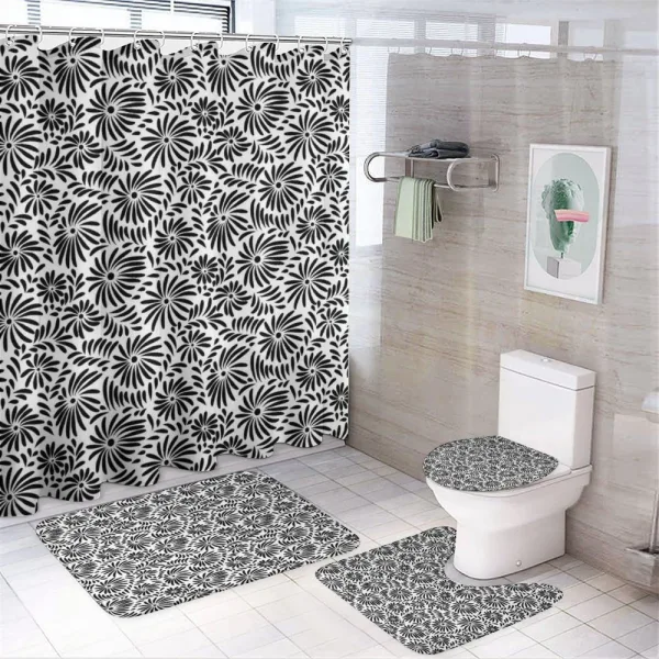 Simple Flower on a shower curtain