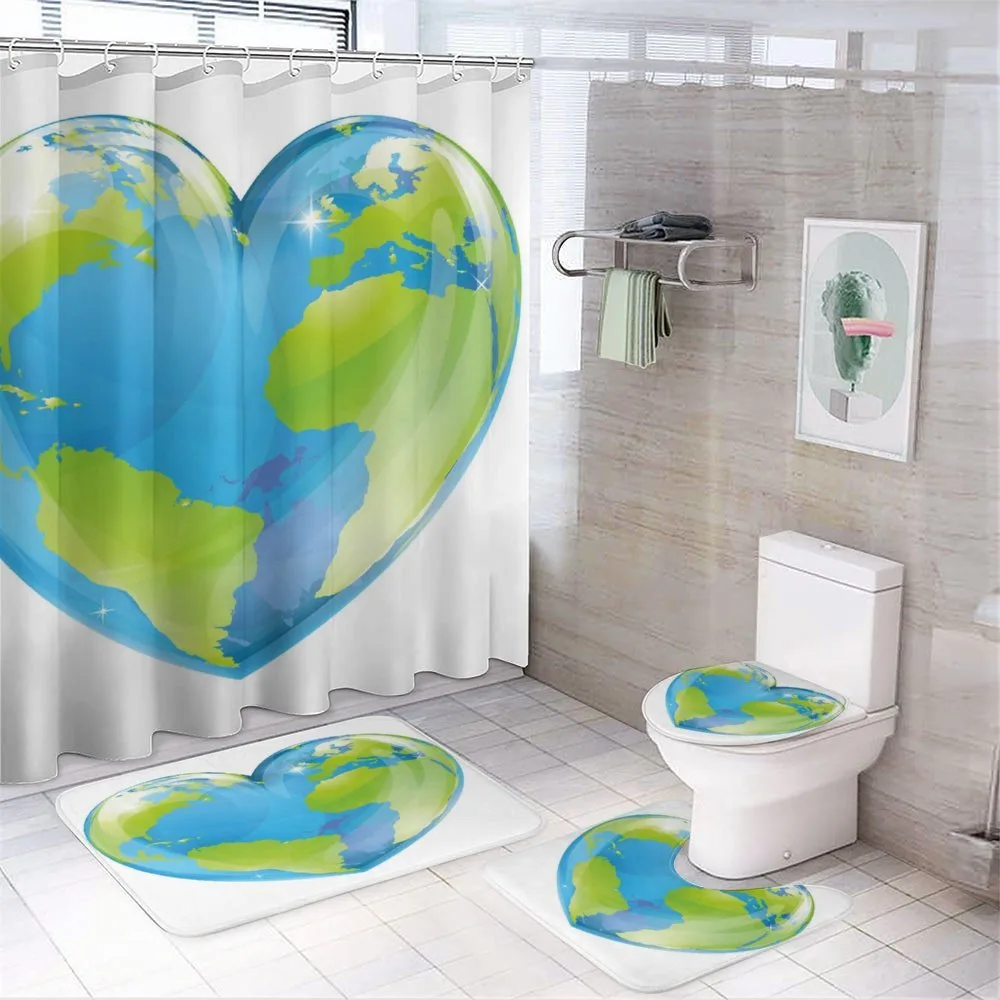 Vibrant Globe Heart Shape — Your design