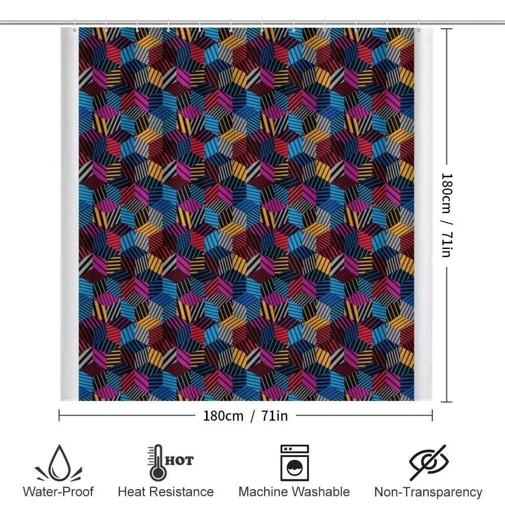 3D Cube Stripes Style — Detail 2