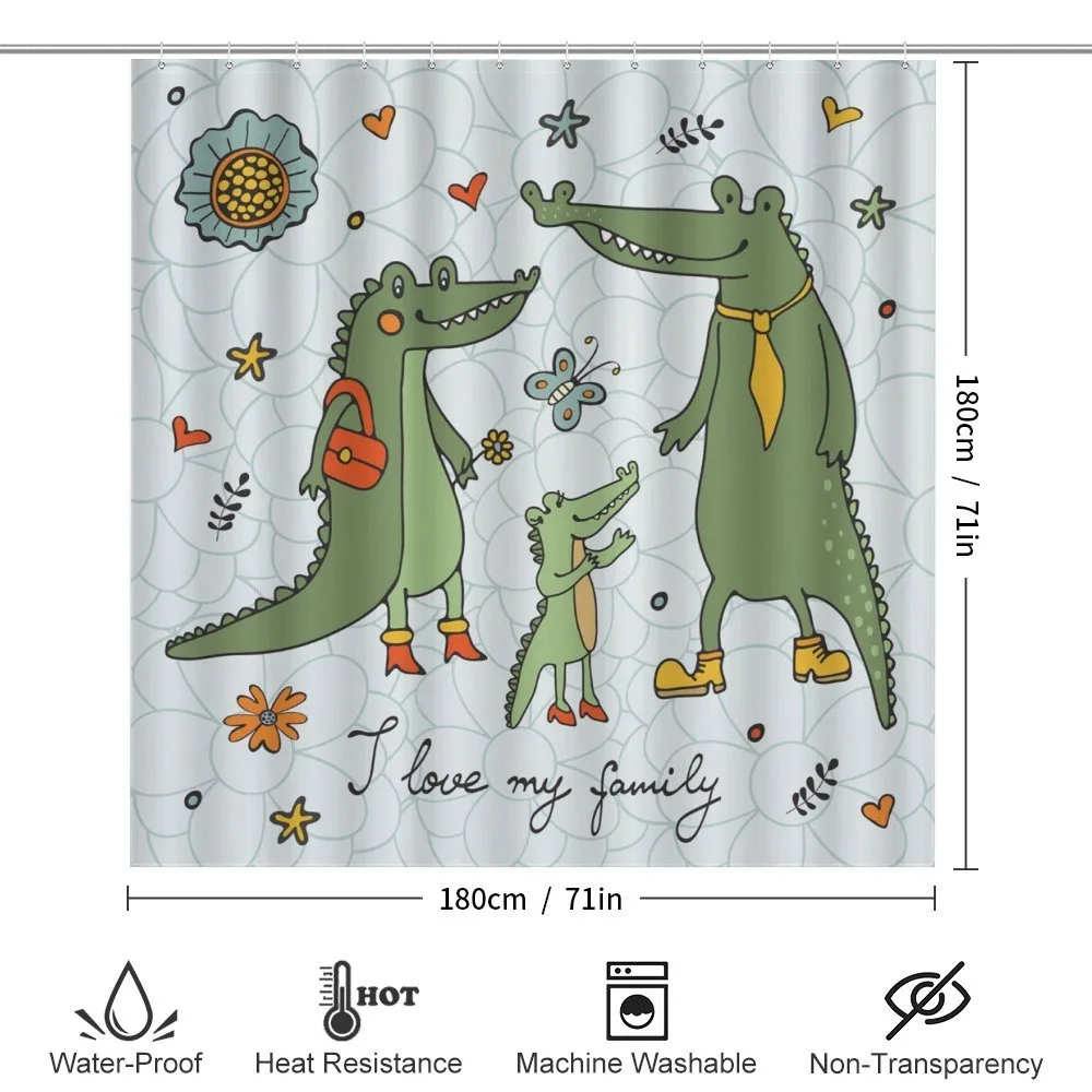 Alligator Family Cartoon — Detail 2