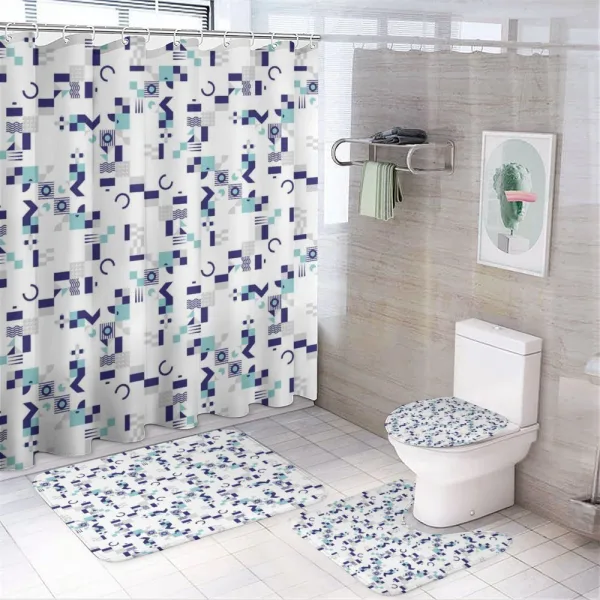 Art Deco Seventies on a shower curtain