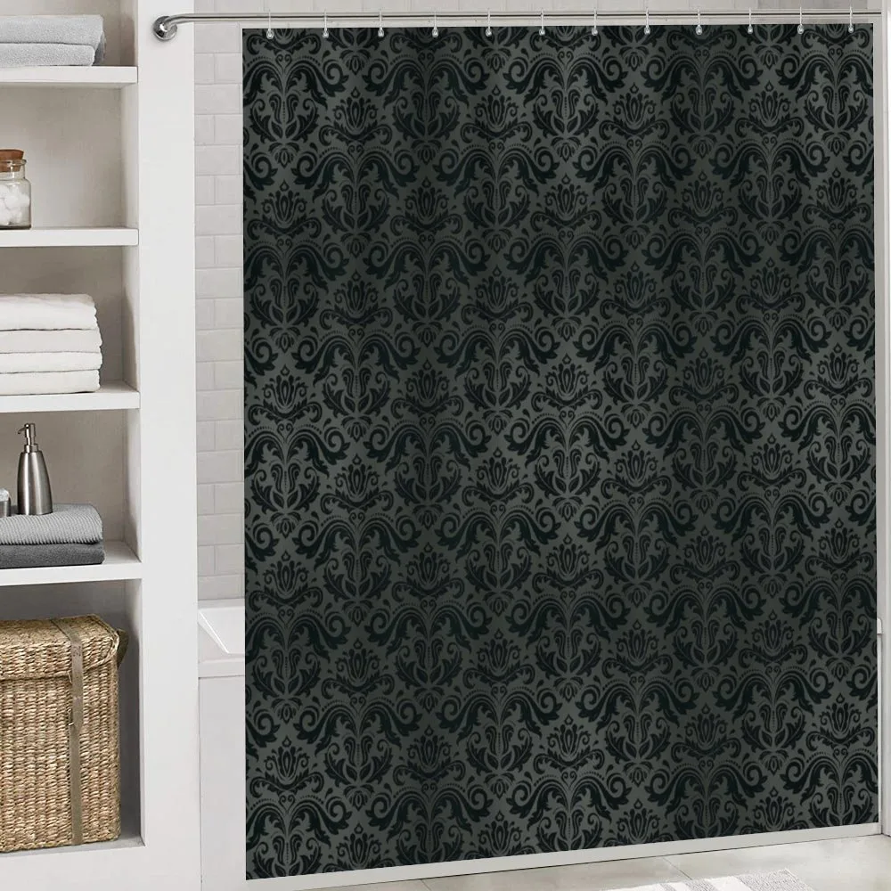 Black Damask Floral — Detail 4
