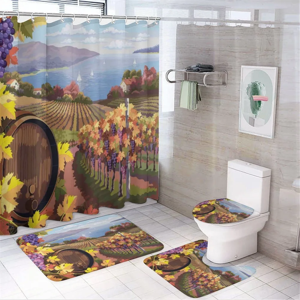 Cartoon Vineyard Grapes — Your design