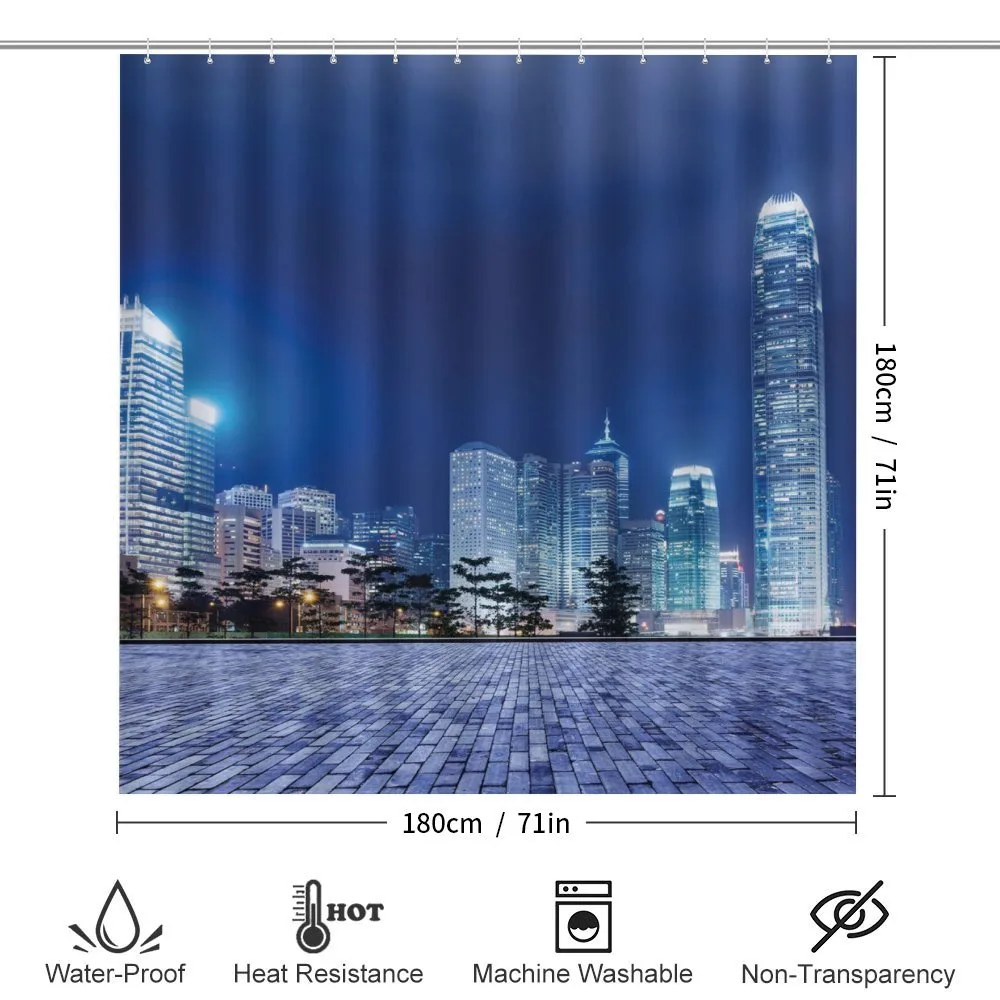 Hong Kong Skyline Night — Detail 2