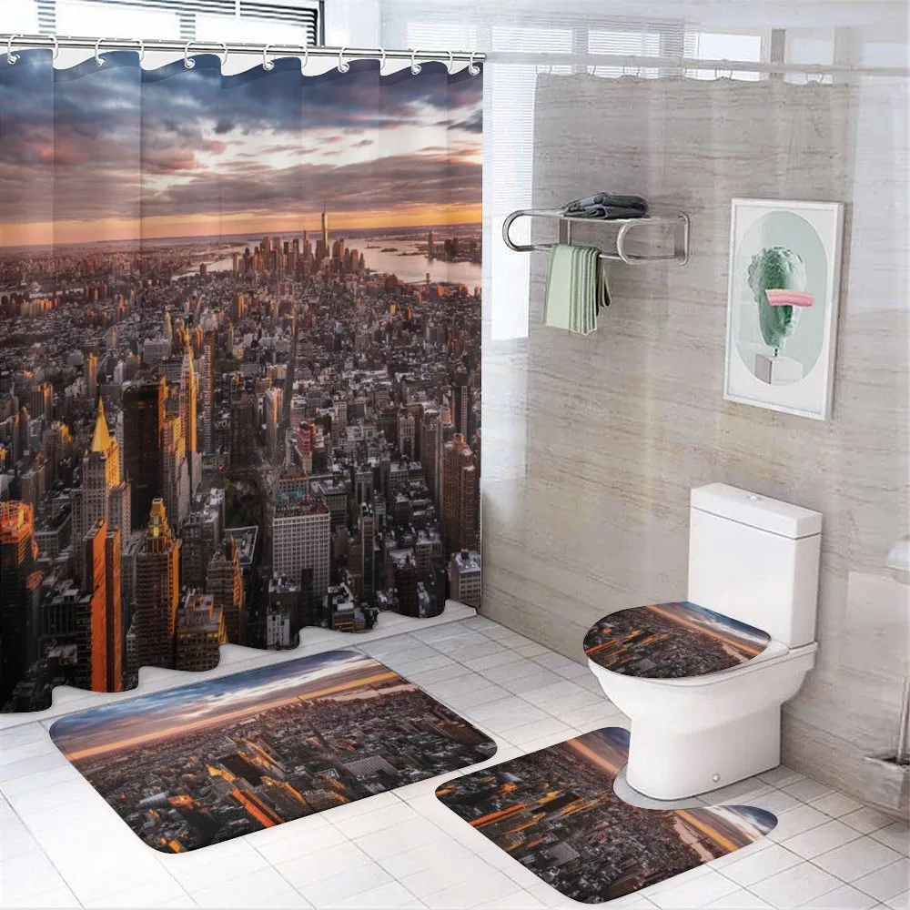 Manhattan Skyline Sunset — Your design