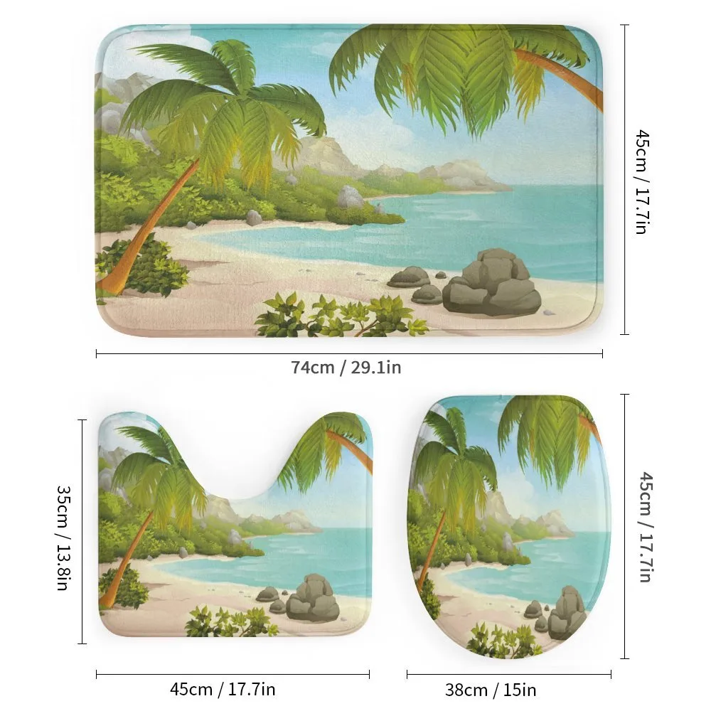 Palm Trees and Rocks — Detail 1
