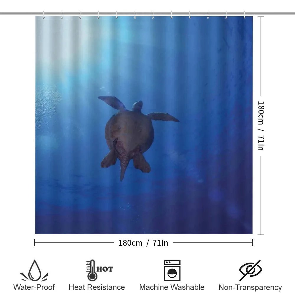Sea Turtle in Deep Sea — Detail 2