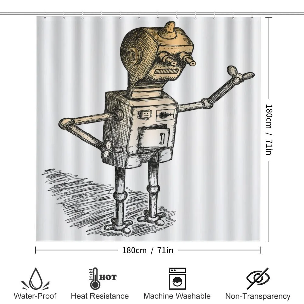 Sketchy Futuristic Robot — Detail 2