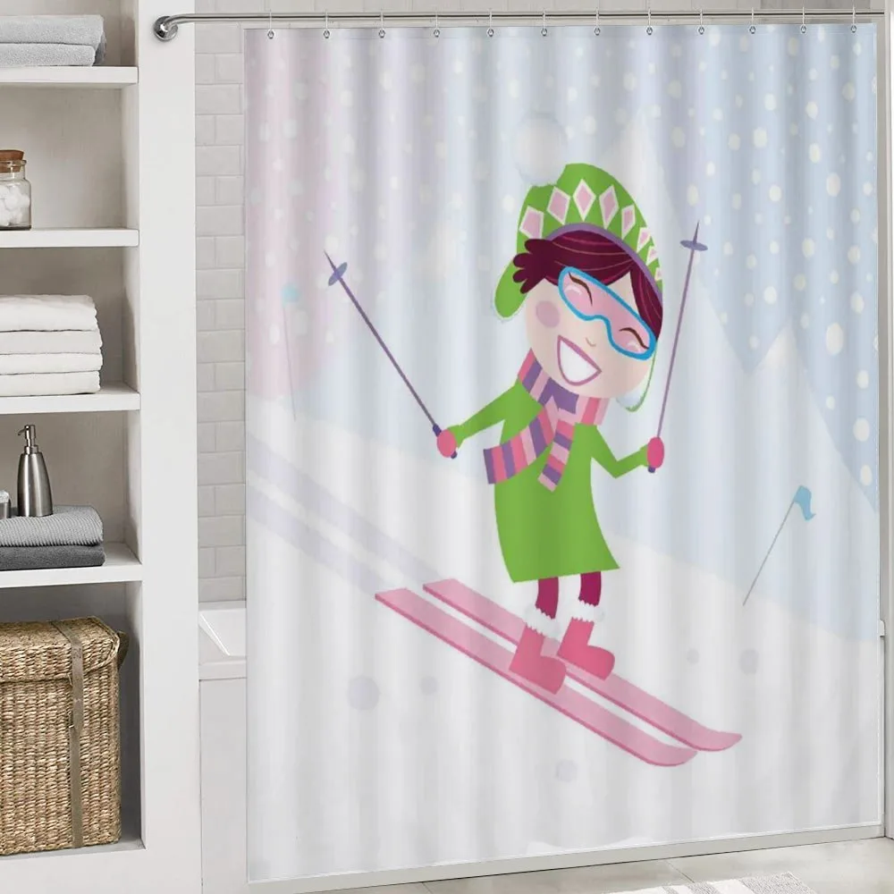 Skiing Girl Snow — Detail 4