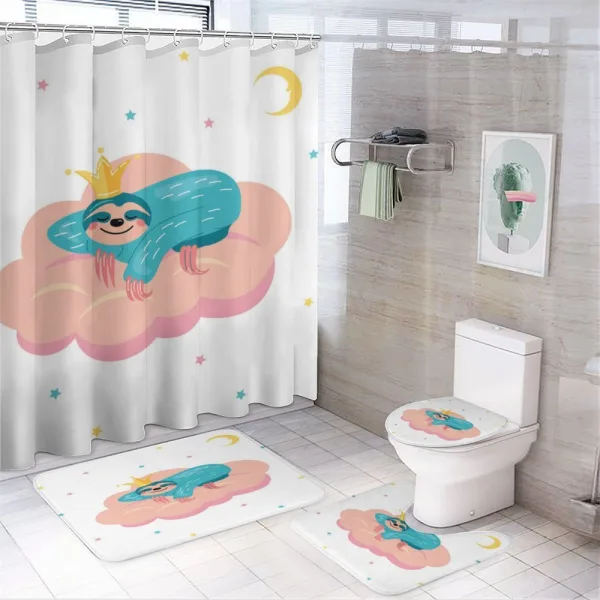 Sleeping Like a King on a shower curtain