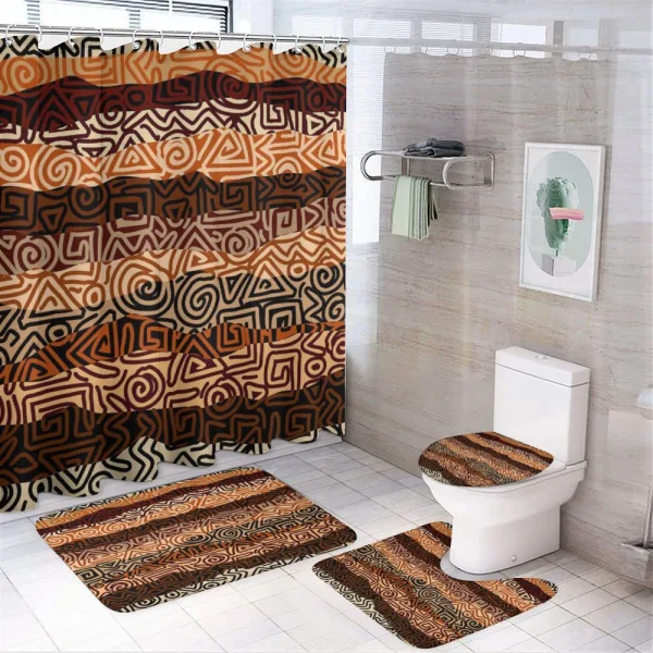Strikes Pattern on a shower curtain