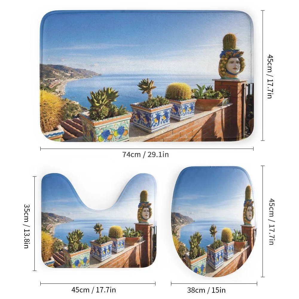 Taormina Coastline Photo — Detail 1