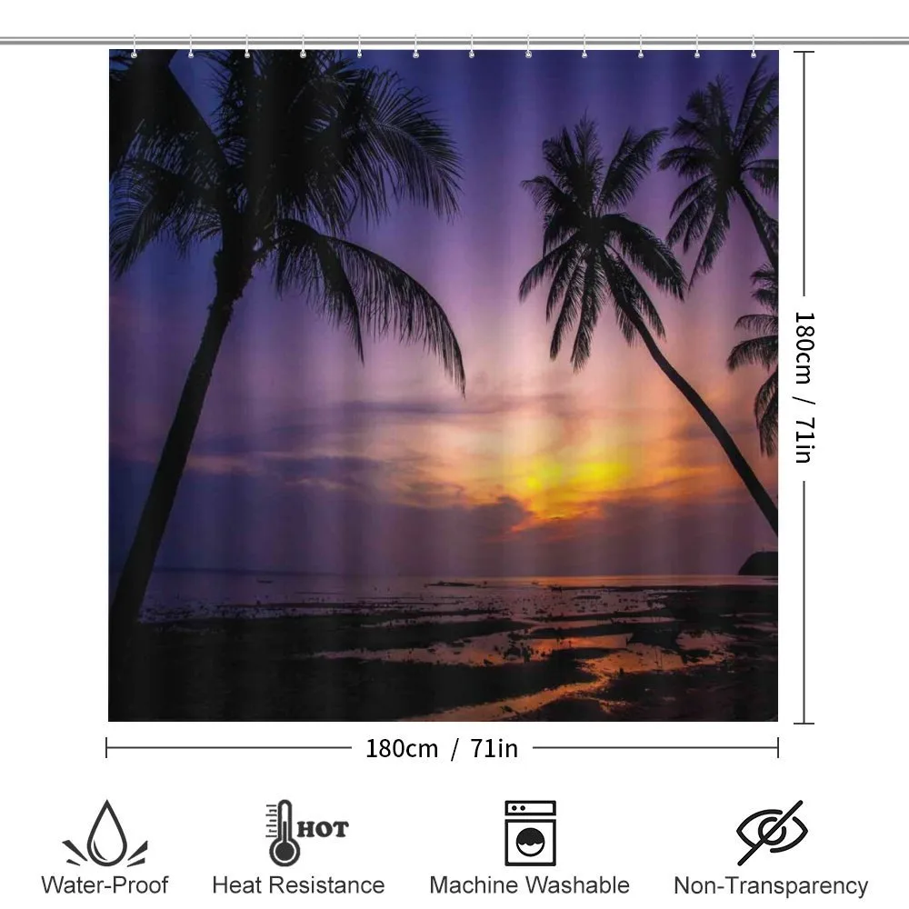 Vivid Twilight Palm Trees — Detail 2