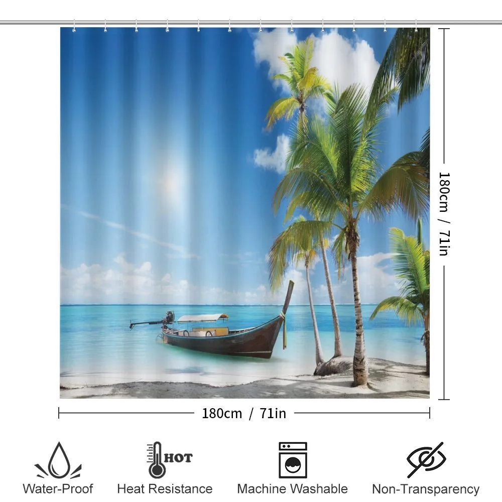 Wooden Boat on Exotic Beach — Detail 2