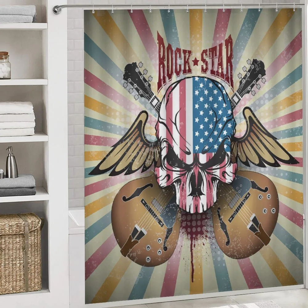 Angry Skull America Flag — Detail 4