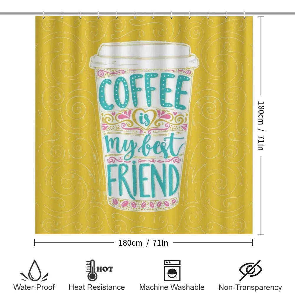 Coffee My Best Friend Text — Detail 2