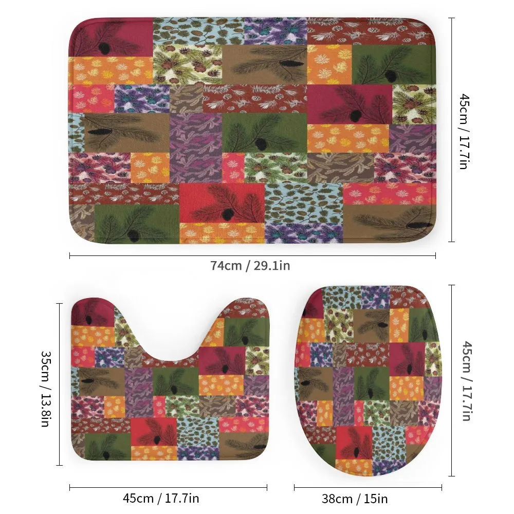 Colorful Pine Squares Art — Detail 1