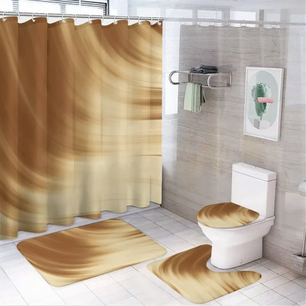 Curved Wave Like on a shower curtain