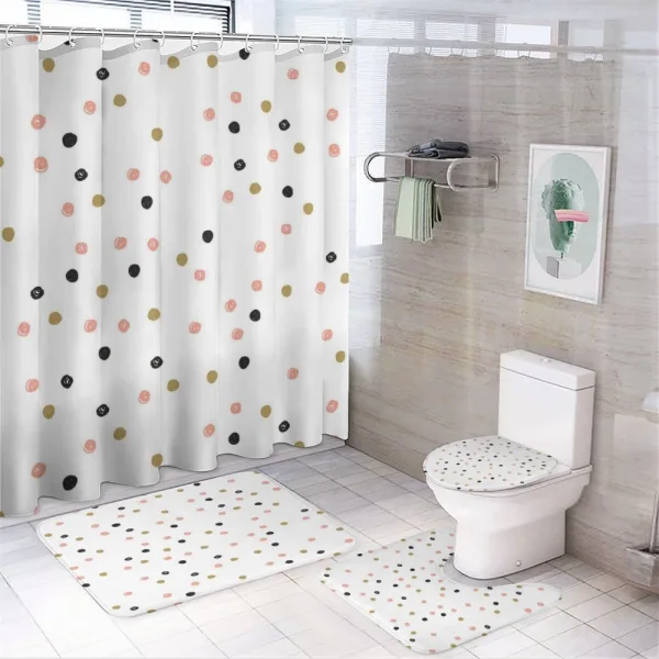 Doodled Hand Drawn on a shower curtain