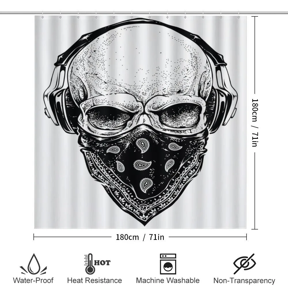 Gothic Skull Headphones — Detail 2