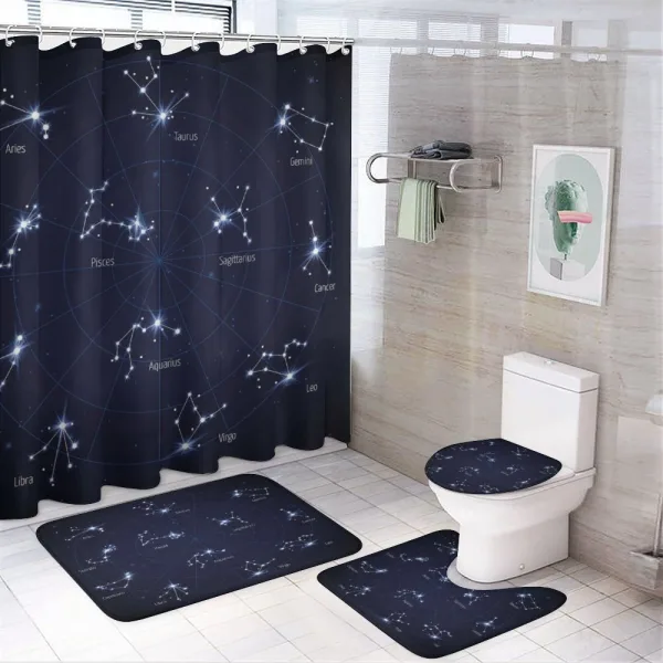 Horoscope Chart on a shower curtain