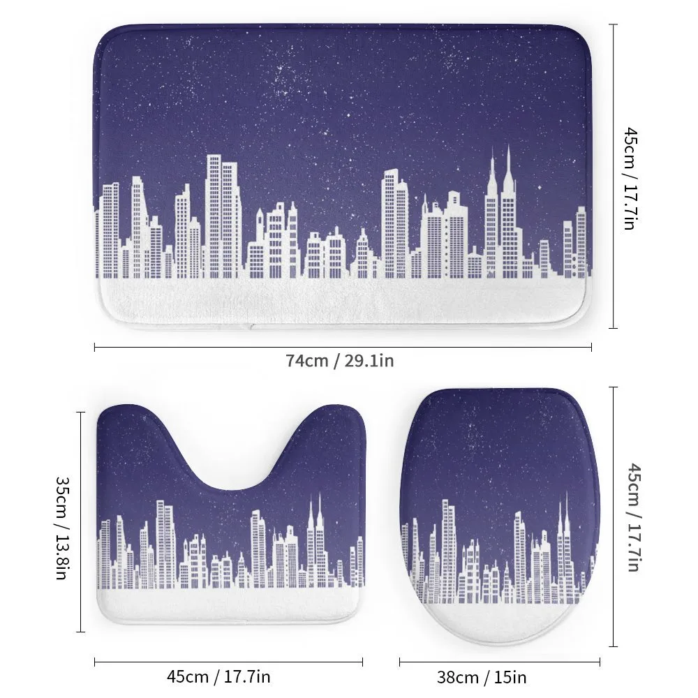 New York Skyline Starry Night — Detail 1