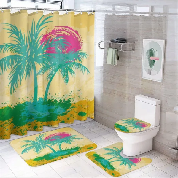 Vibrant Tones Summer on a shower curtain