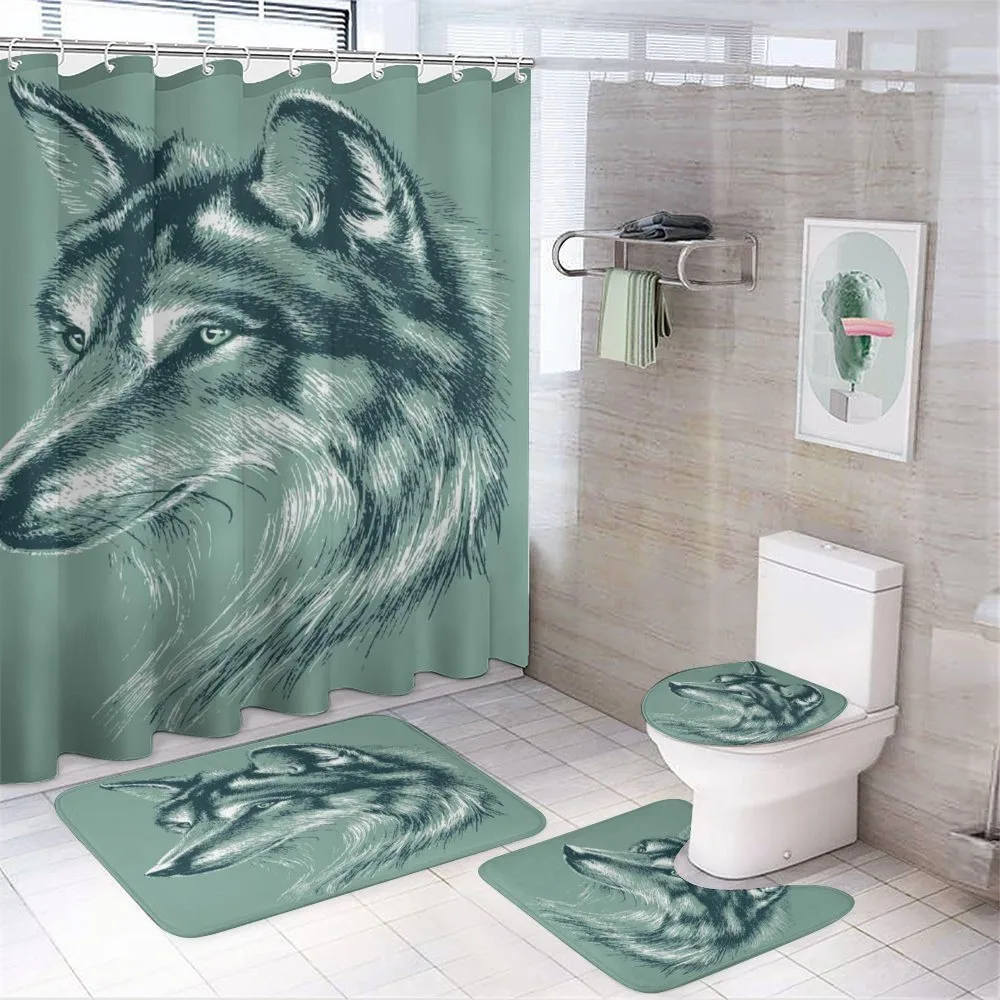Wild Exotic Wolf Image — Your design