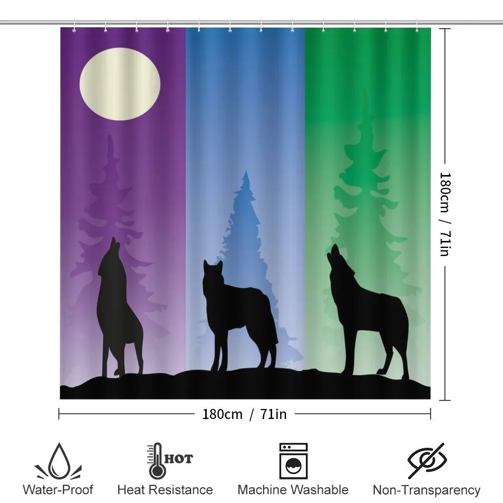 Wolf at Night Howling — Detail 2